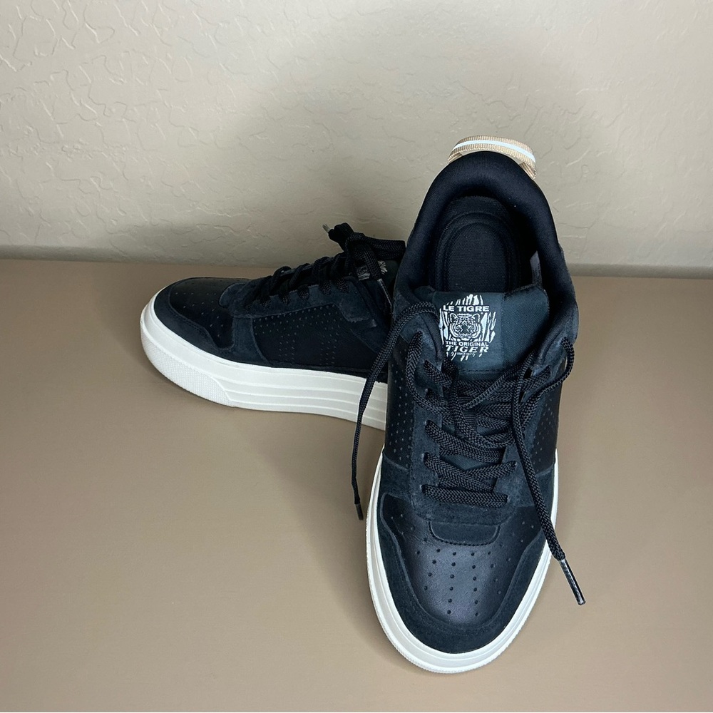 Ladies Le Tigre Midtown Black suede & leather Sneakers
